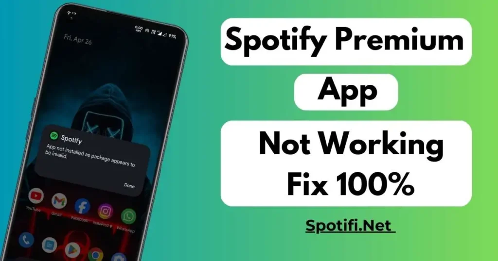 Spotify premium mod apk not working 
